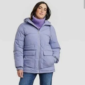 Universal Thread Parka Puffer Coat Jacket Purple/Lavender Size Large